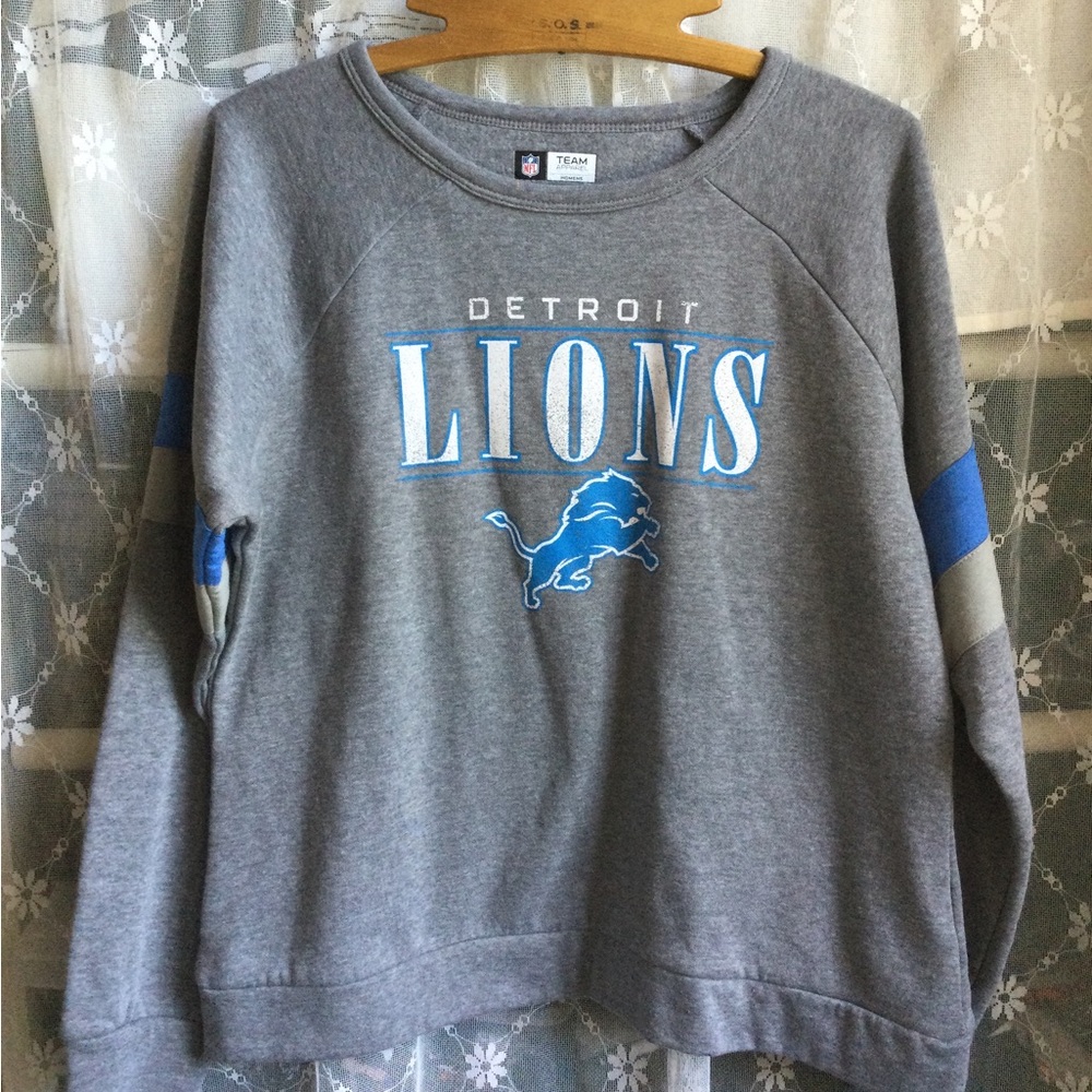 Detroit Lions Gray Team NFL Sweatshirt Women’s medium